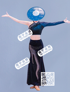 蓝黑单袖陶醉了傣族