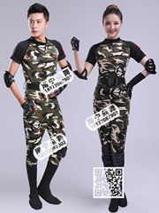 迷彩黑短袖军之旅男女当代